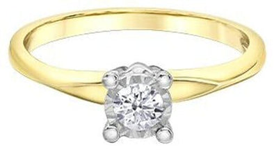 Yellow Gold Diamond Engagement Ring.