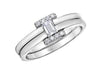 White Gold Canadian Diamond Engagement Ring.