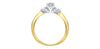 Yellow Gold Canadian Diamond Engagement Ring.