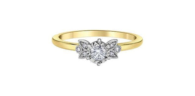 Yellow Gold Diamond Engagement Ring.