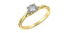 Yellow Gold Diamond Engagement Ring.