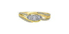 Yellow Gold, White Gold Diamond Engagement Ring.