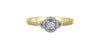 Yellow Gold, White Gold Diamond Engagement Ring.