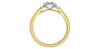 Yellow Gold, White Gold Diamond Engagement Ring.