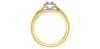 Yellow Gold, White Gold Diamond Engagement Ring.