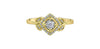 Yellow Gold, White Gold Diamond Engagement Ring.