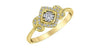 Yellow Gold, White Gold Diamond Engagement Ring.