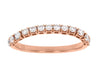 Rose Gold Diamond Wedding Band.