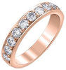 Rose Gold Diamond Band.