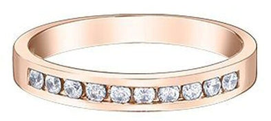 Rose Gold Diamond Band.