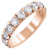 Rose Gold Diamond Band.