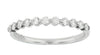 White Gold Diamond Wedding Band 0.35 Ct Total Diamond Weight