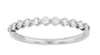 White Gold Diamond Wedding Band 0.35 Ct Total Diamond Weight