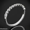 White Gold Diamond Wedding Band 0.35 Ct Total Diamond Weight