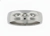 White Gold Diamond Mens Band.