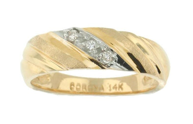 Yellow Gold Diamond Band.