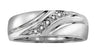 White Gold Diamond Mens Band.
