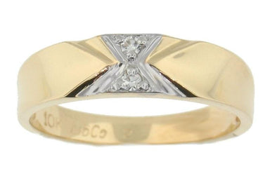 Yellow Gold Diamond Band.