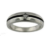 White Gold Diamond Mens Band.