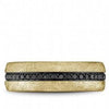 Tantalum And Yellow Gold Black Diamond Mens Band.