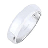White Gold Band. 4.0mm Wide.
