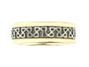 Yellow Gold "Solomon's Knot" Mens Band. 7.0mm Wide.