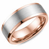 Rose Gold Wedding Band Brushed