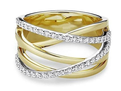 Yellow Gold Diamond Ring.