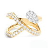 Yellow Gold Diamond Ring.