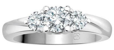 White Gold Canadian Diamond Engagement Ring. 0.53 Center