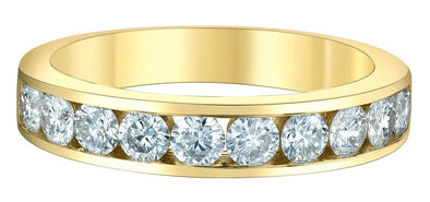 Yellow Gold Lab-Grown Diamond Band.