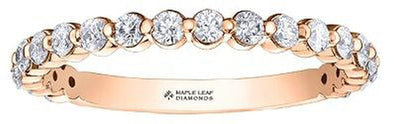 Rose Gold Canadian Diamond Ring.