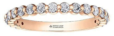 Rose Gold Canadian Diamond Ring.