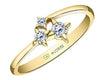 Yellow Gold Canadian Diamond Ring.