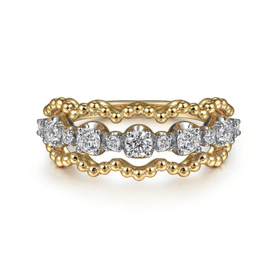 Yellow Gold Diamond Ring.