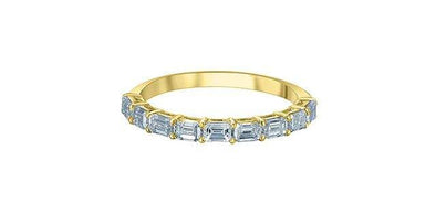 Yellow Gold Lab-Grown Diamond Ring.