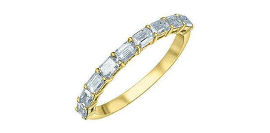 Yellow Gold Lab-Grown Diamond Ring.