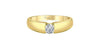 Yellow Gold Canadian Diamond Solitaire Ring.