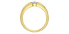Yellow Gold Canadian Diamond Solitaire Ring.