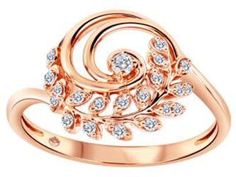 Rose Gold Canadian Diamond Ring.