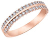 Rose Gold Diamond Band.