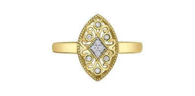 Yellow Gold Diamond Ring.