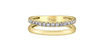 Yellow Gold Canadian Diamond Ring.