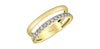 Yellow Gold Canadian Diamond Ring.