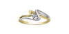 Yellow Gold, White Gold Canadian Diamond Solitaire Ring.