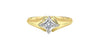 Yellow Gold Canadian Diamond Solitaire Ring.