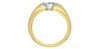 Yellow Gold Canadian Diamond Solitaire Ring.