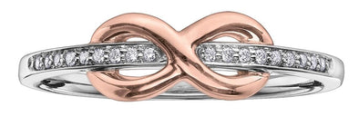 White Gold Diamond Infinity Ring.