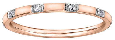 Rose Gold Diamond Band.