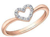 Rose Gold Diamond Ring.